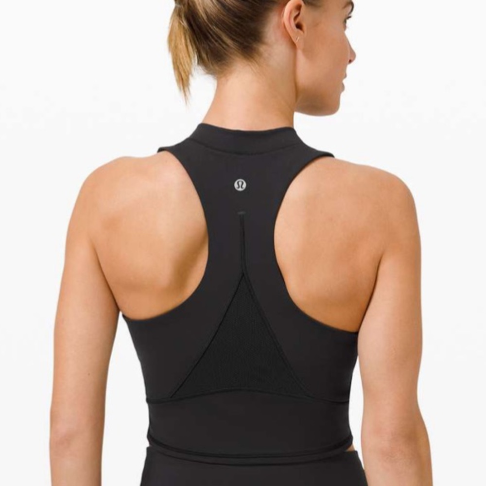 BRAND NEW lululemon cropped tank, Everlux and mesh